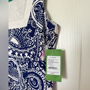 New with tags! Lilly Pulitzer Navy and White Shift dress Size 6. Beautiful!!